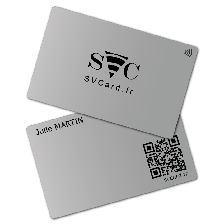 SVCard NFC Métal Silver – vue 1