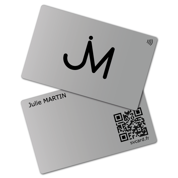 SVCard NFC Métal Silver – vue 3