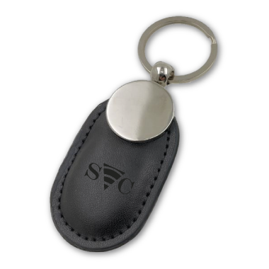 Porte clés en cuir avec technologie NFC – vue 1
