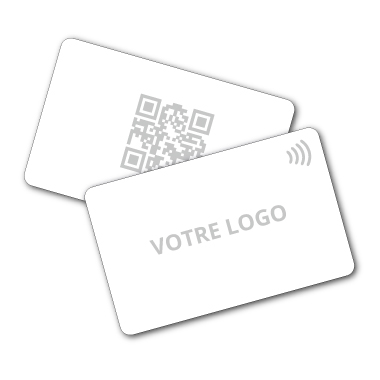 SVCard PVC Impresión blanca de plata