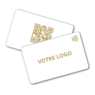 SVCard PVC Impresión en oro blanco