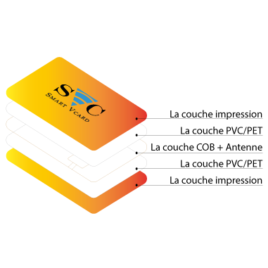 La structre de la Smart Vcard en NFC