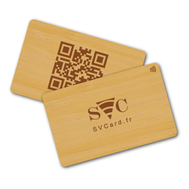 SVCard NFC in Bamboo Wood