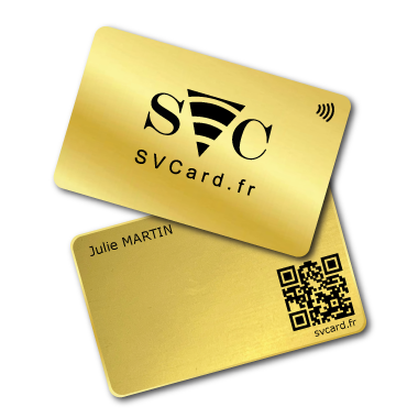 SVCard Metal Gold Shiny