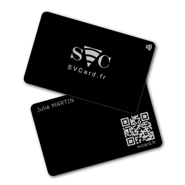 SVCard NFC Métal Noir silver
