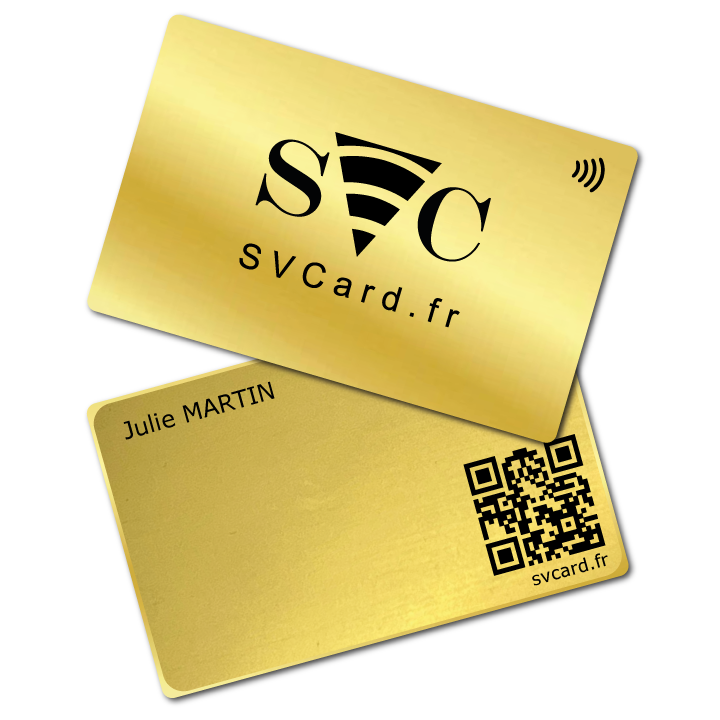 SVCard metal Gold