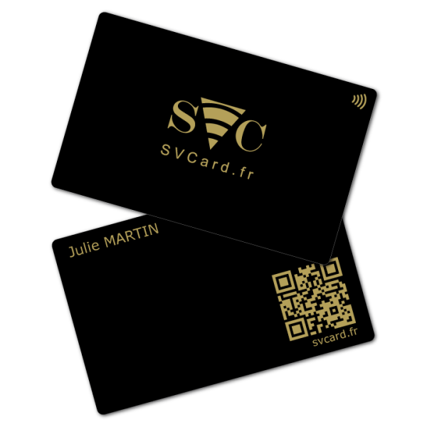 SVCard Metal black gold