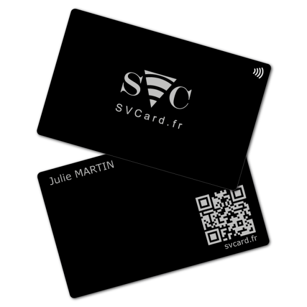 SVCard NFC Metal Black silver